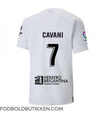 Valencia Edinson Cavani #7 Hjemmebanetrøje 2022-23 Kortærmet
